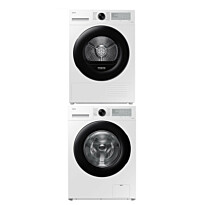 Pyykinpesukone ja kuivausrumpu Samsung  WW80CGC04CAHEE sekä DV80CGC0B0AHEE, 8kg