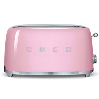 Leivänpaahdin Smeg TSF02PKEU, 4-viipaleen, vaaleanpunainen