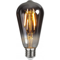 LED-lamppu Star Trading Decoration LED 355-84, Ø64x140mm, E27, savunharmaa, 1.8W, 2100K, 80lm