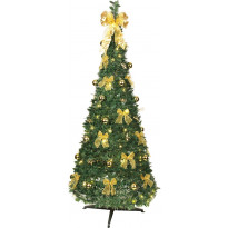 LED-joulukuusi Star Trading Pop-up-tree, 185cm, vihreä/keltainen