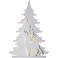 LED-puusiluetti Star Trading Grandy, 1100x770x110mm, valkoinen