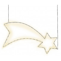 LED-koriste Star Trading Lumiwall tähdenlento, 300x600x10mm, valkoinen
