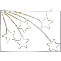 LED-koriste Star Trading Siluett Tapesil tähdenlennot, 750x1100x25mm, valkoinen