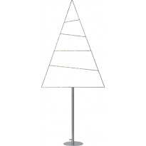 LED-koristepuu Star Trading Triangle, 1160x530x160mm, hopea