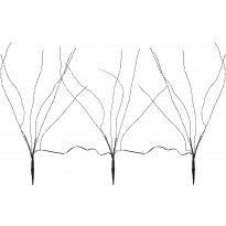 LED-koristepensas Star Trading Reedy, 600x600x1000mm, 3-osainen, musta