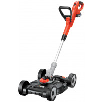 Akkutrimmeri 3-IN-1 BLACK+DECKER STC1820CM, 18V Li-ion + ruohonleikkuualusta