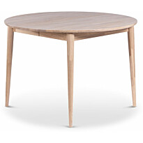 Jatkettava ruokapöytä Stenexpo Odense Ø110/150x75cm valkoöljytty tammi