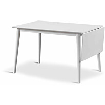 Ruokapöytä klaffilla Stenexpo Åland 120/160x80x75cm valkolakattu