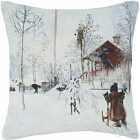Koristetyynynpäällinen Svanefors Gården, 45x45cm, harmaa  