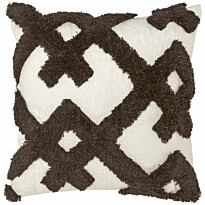 Koristetyynynpäällinen Svanefors Ines, 45x45cm, ruskea