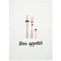 Keittiöpyyhe Svanefors Bon Appetit, 50x70cm, roosa