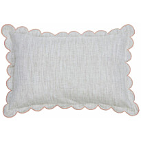 Koristetyynynpäällinen Svanefors Sabina, 40x60cm, korallinpunainen