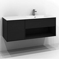 Allaskaappi Svedbergs Epos Plan, 120x45 cm, 1+1 ltk, musta saarni