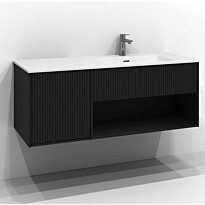 Allaskaappi Svedbergs Epos Rand, 120x45 cm, oikea, 1 ltk, push open, musta saarni