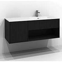 Allaskaappi Svedbergs Epos Rand, 120x45 cm, oikea, 1 ltk, musta saarni