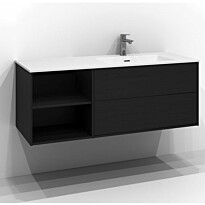 Allaskaappi Svedbergs Epos, 120x45 cm, oikea, 0+2 ltk, push open, musta saarni