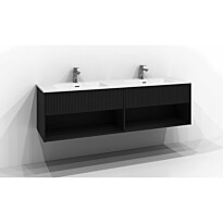 Allaskaappi Svedbergs Epos Rand, 160x45 cm, 1+1 ltk, musta saarni