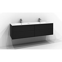 Allaskaappi Svedbergs Epos Plan, 160x45 cm, 2+2 laatikkoa, musta saarni