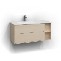 Allaskaappi Svedbergs Epos Sileä, 100x45cm, vaalea saarni, 2 ltk, vasen