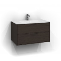 Allaskaappi Svedbergs Epos Relief, 80x45cm, tumma saarni, 2 ltk, integroitu vedin