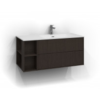 Allaskaappi Svedbergs Epos Rand, 100x45cm, tumma saarni, 2 ltk, oikea