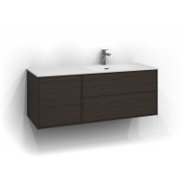 Allaskaappi Svedbergs Epos Sileä, 120x45cm, tumma saarni, 2+1 ltk, push open, oikea