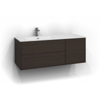 Allaskaappi Svedbergs Epos Sileä, 120x45cm, tumma saarni, 2+1 ltk, vasen