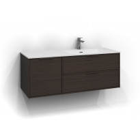 Allaskaappi Svedbergs Epos Relief, 120x45cm, tumma saarni, 2+1 ltk, integroitu vedin, oikea