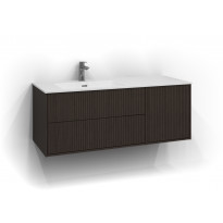 Allaskaappi Svedbergs Epos Rand, 120x45cm, tumma saarni, 2+1 ltk, vasen