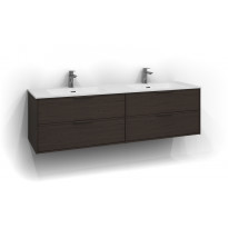 Allaskaappi Svedbergs Epos Relief, 160x45cm, tumma saarni, 2+2 ltk, integroitu vedin