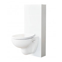 Seinä WC -moduuli Svedbergs 90424, S-lukko, valkoinen lasi, 120mm