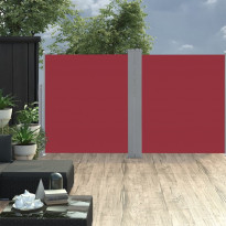 Sisäänvedettävä sivumarkiisi 160x600 cm punainen