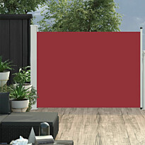 Sisäänvedettävä terassin sivumarkiisi 120x500 cm punainen