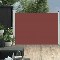 Sisäänvedettävä terassin sivumarkiisi 120x500 cm ruskea
