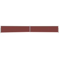 Sisäänvedettävä terassin sivumarkiisi 170x1200 cm ruskea