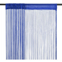 String-verhot 2 kpl 100x250 cm sininen