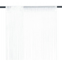 String-verhot 2 kpl 100x250 cm valkoinen