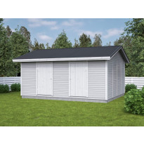 Elementtivarasto Aarni E16, 4240x5040mm, 21.36m², puuvalmis