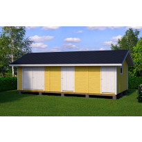 Elementtivarasto Aarni E19, 8040x4240mm, 34.1m², puuvalmis