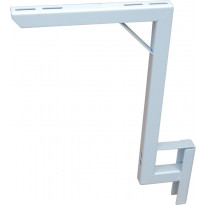 Ilmalämpöpumpun seinäteline Heavy Duty, 120+120kg, 680x400mm, kivijalkaan
