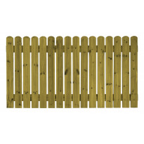 Aitaelementti Nummi Lux A58 2000x1100 mm pystylauta 21 mm hienosahattu vihreä