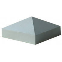 Tolpanhattu valkoinen pyramidi 70x70mm tolpalle