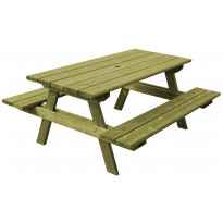 Kalusteryhmä Aleksi N102 1800 mm pöytä/penkkiyhdistelmä vihreä