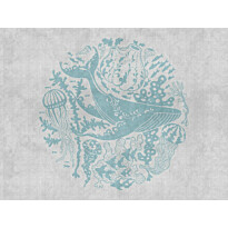 Kuvatapetti A.S. Creation THE WALL 38306-1, 371x280cm, turkoosi