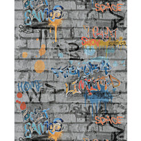 Tapetti Lutece Les Aventures 21 51135209, harmaa