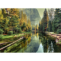 Kuvatapetti A.S. Creation Designwalls Mountain River, 350x255cm, vihreä