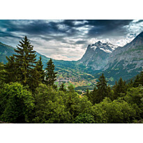 Kuvatapetti A.S. Creation Designwalls Mountain Views, 350x255cm, vihreä