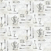 Tapetti Galerie Kitchen Elements KE29939, harmaa