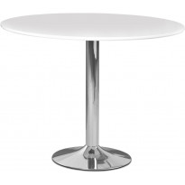 Ruokapöytä Tenstar Rondo, Ø100cm, valkoinen