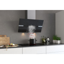 Liesikupu Thermex Mini Preston II, ulkoiselle moottorille, 800mm, musta/rst